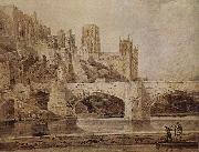 Thomas Girtin Die Kathedrale von Durham und die Brucke, vom Flub Wear aus gesehen Spain oil painting artist